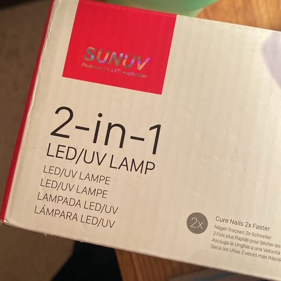 SUNUV SUN 9C 2 IN 1 LED UV LAMP NAIL LAMP CURING 2XS FASTER 18 LED EUC IN BOX - Picture 4 of 16